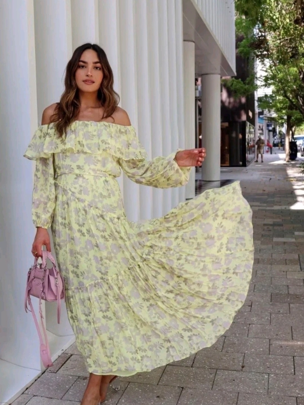 ASTR the Label Kaylani tiered off-the-shoulder dress, $168MSRP